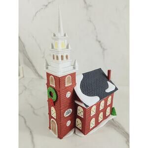 Department 56 Old North Church New England Village 1988 w/ Box Lighted House